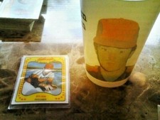 1982 7-11 SLURPEE CUP NOLAN RYAN NICE + 1981 KELLOGG'S NICE CARD 