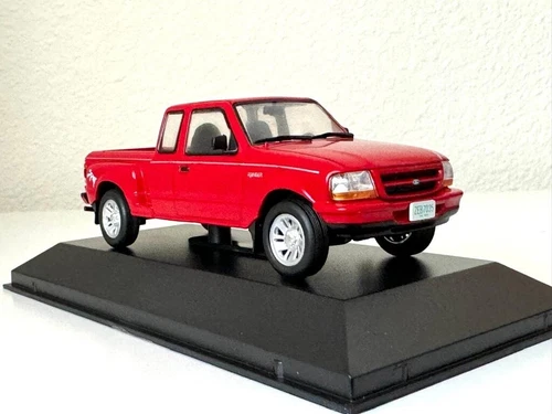 Camioneta pickup IXO roja Ford Ranger Sport 1998 México diecast escala 1:43 modelo de juguete - Imagen 8 de 8