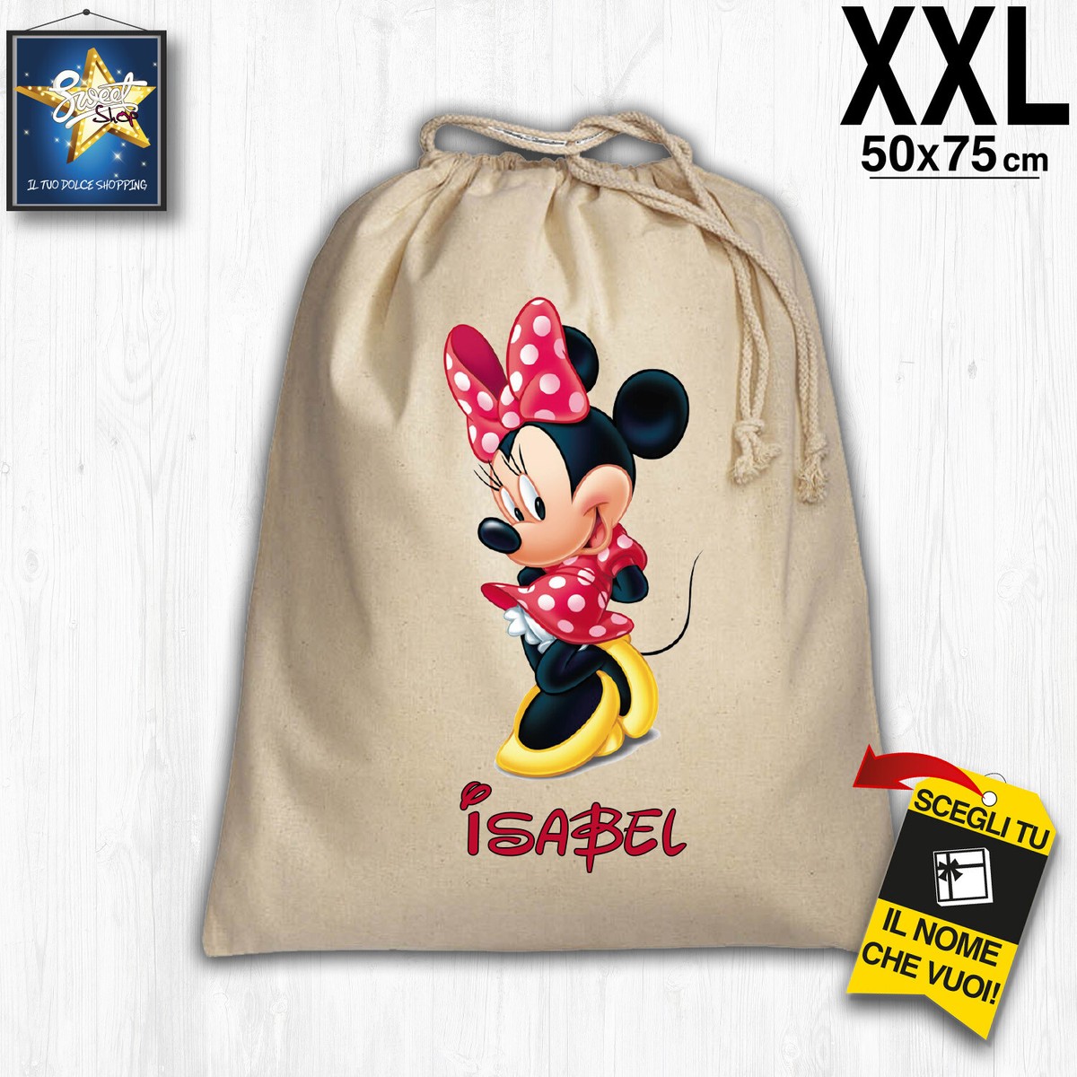 Sacca Asilo Nido scuola Personalizzato Nome Bimbo Bimba 100