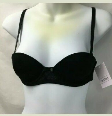 5 x Bra 32AA Black Plunge Coverage Push-Up Convertible lot of 5 new w tags 