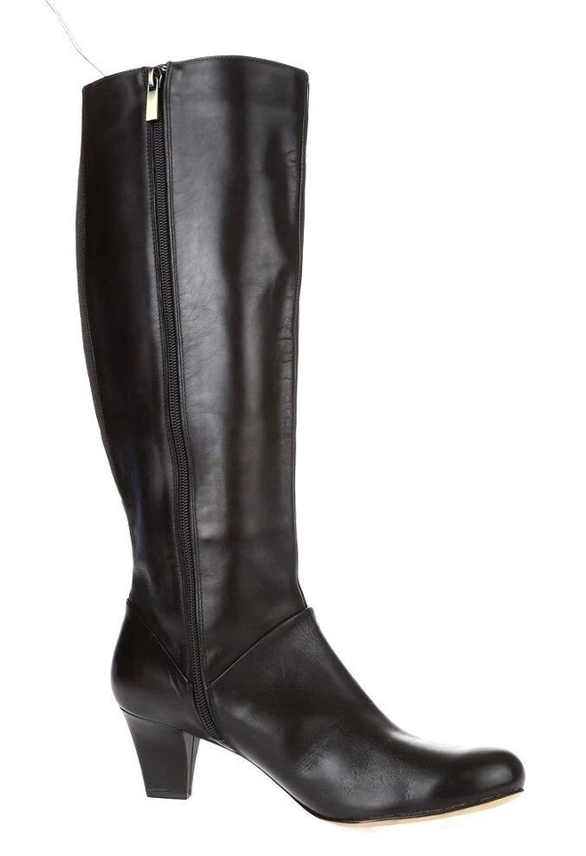 Womens Trotters Posh Too Brown Leather Tall Knee High Boots Shoes Size 7 New - Image 4 of 4