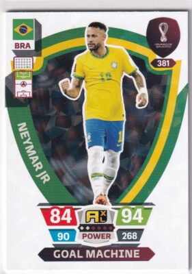 Panini Qatar World Cup Karte 2022 Goal Machine Nr. 381 Neymar Jr