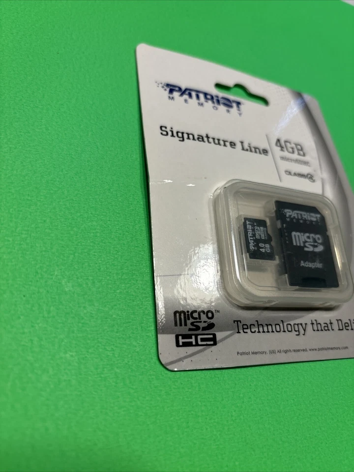 Patriot Memory 4GB Class 4 MicroSDHC Memory Card Adapter Included - Image 2 of 4