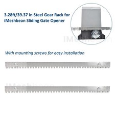 2PCS 1.64FT Steel Gear Rack 0.28" Thickness For iMeshbean Sliding Gate Opener