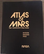 ATLAS OF MARS / BATSON / BRIDGES / INGE / NASA / OVERSIZED HARDCOVER 1979 MAPS