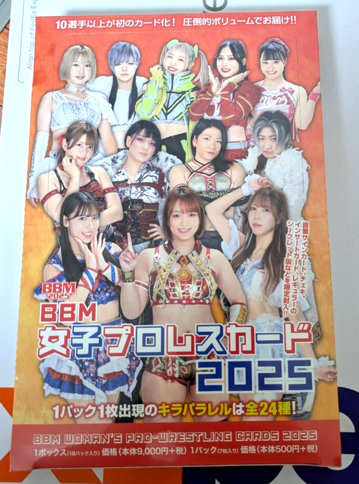 2025 BBM Woman's Pro Wrestling Box Factory Sealed 18 Packs