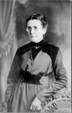  Dour Older Lady Spectacles Dainty necklace  - A26