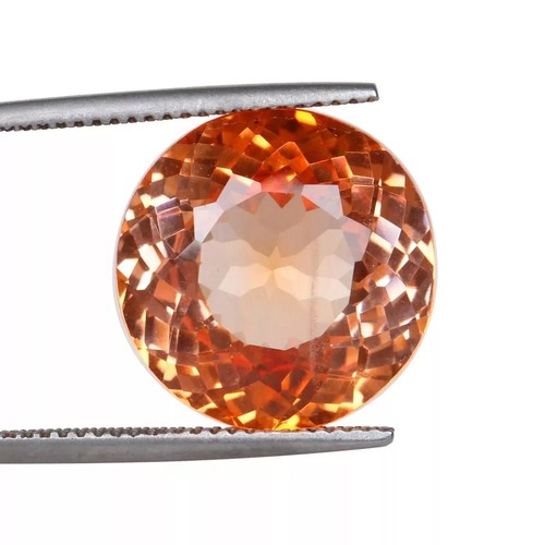 Orange Color Round Cut 15.55 Carat Genuine Gemstone For Jewelry Making eBay