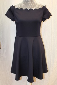 ted baker bardot scallop skater dress