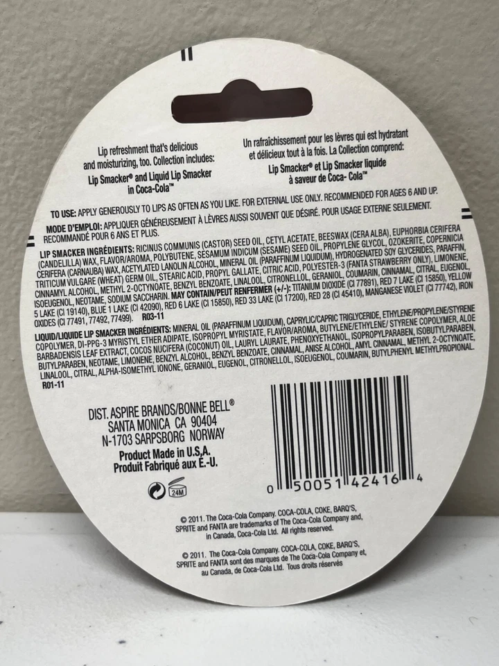 Lip Smacker 可口可乐液体透明润唇膏套装 — 第 2/2 张图片