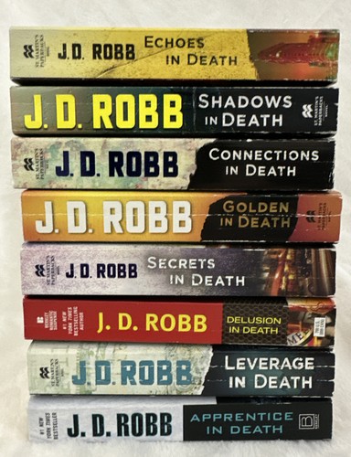 JD Robb Nora Roberts In Death Series Suspense Romance Books Lot of 8