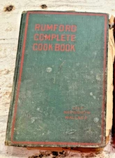 Rumford Complete Cook Book First Edition 1908