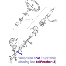 Gear Box bolt 1967-1979 Ford F100 F150 F250 2WD Power Steering 