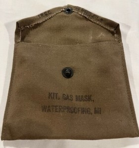 Vintage WWII-Era Gas Mask Waterproofing Kit with Scotch/3M Components - Unused