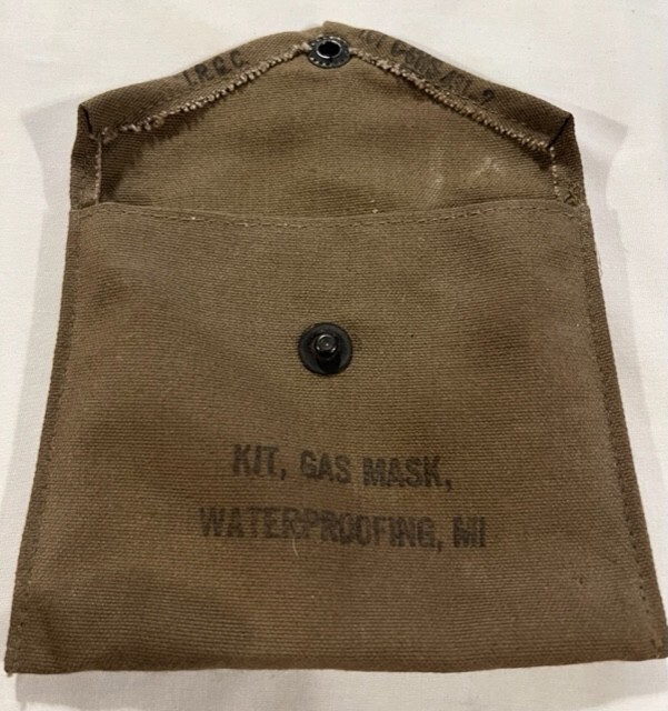 Vintage WWII-Era Gas Mask Waterproofing Kit with Scotch/3M Components - Unused