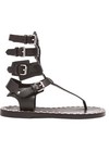 Isabel Marant Jeepy Circus Gladiator Black Studded Shoes Sandals Size EU 39 US 8 — photo 2