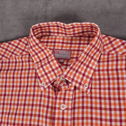 PB Harrington Gamecocks Cocky USC Gingham Button Down Shirt Embroidered Mens Lg - Picture 7 of 14