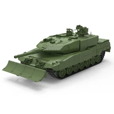 SSMODEL 1/200 1/220 Military Model Kit Germany Leopard 2 Medium Tank PSO