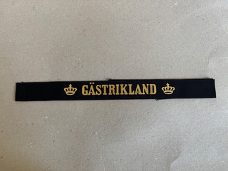 GÄSTRIKLAND (Royal Swedish Navy) Cap Tally
