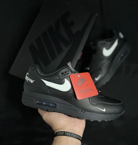 Supreme x Nike Air Max 1 Noir UK7.5 US8.5 Neuf