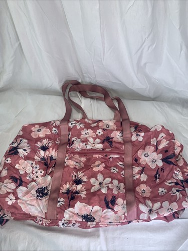 Vera Bradley Flower Pink Compact Reversible Duffle Bag Retired Pattern - Bild 3 von 10