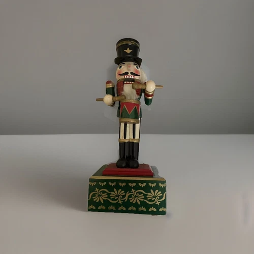 ESTATE FIND Musical Movable Nutcracker. Plays “LITTLE DRUMMER BOY”  12” Tall