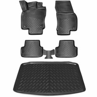 Elmasline 3D Gummimatten & Kofferraumwanne Set FüR Suzuki Vitara Ab 2015 (Oberer