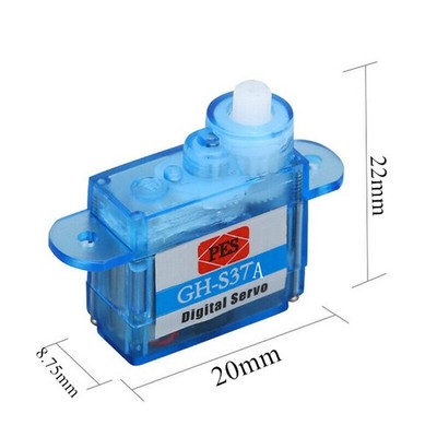 2 Stück GH-S37D 3,7 g Ultra Micro Digital Servo Nano Feather Servos RC Flugzeug