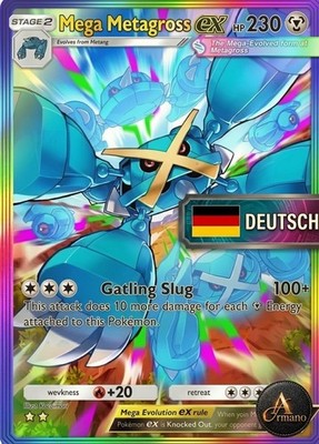 [ DEUTSCH ] Pokemon TCG Pocket - Mega Metagross Rainbow - 2 Sterne Tausch