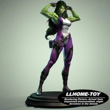 1/24 8cm tall She-Hulk 3D Print Model Unpainted Garage Kit statue mini Figure