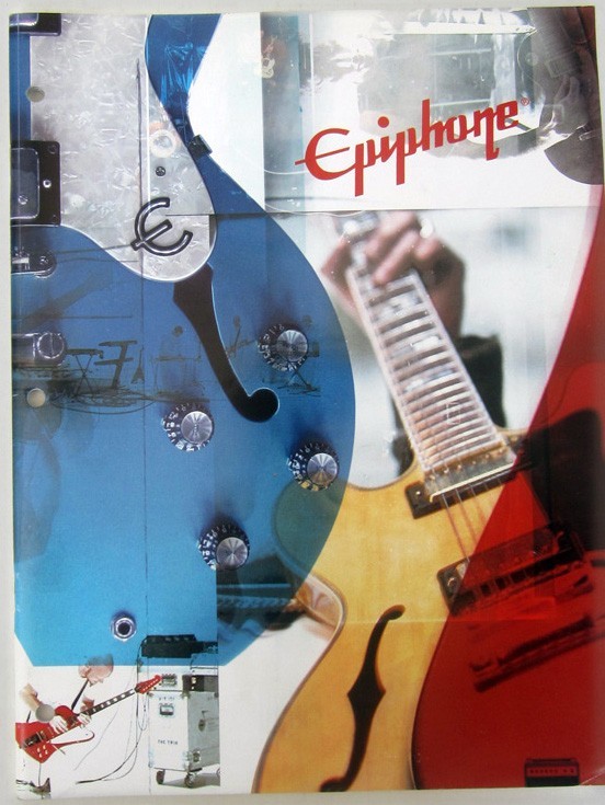 EPIPHONE 2002 catalog - guitar & bass, Joe Pass, Jorma, Noel, Casino & more