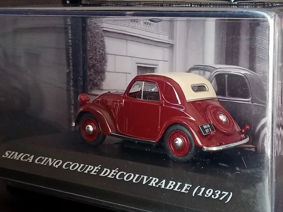 SIMCA 5 (1936) "Micro-Voitures d'Antan" N°75, Altaya 1/43 + FAS - Photo 4/4