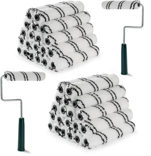 Paint Roller Covers, 40 Pack 6 Inch Microfiber Paint Roller (3/8 Inch Nap) with