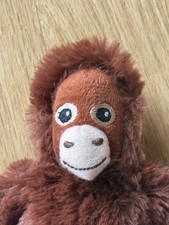 IKEA DJUNGELSKOG Mini Orangutan Plush 7 3/4" Monkey Stuffed Animal Soft Toy