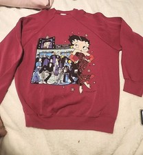 VTG Betty Boop Theatre Haymarket Cartoon Crewneck Sweatshirt Size XL NO TAG