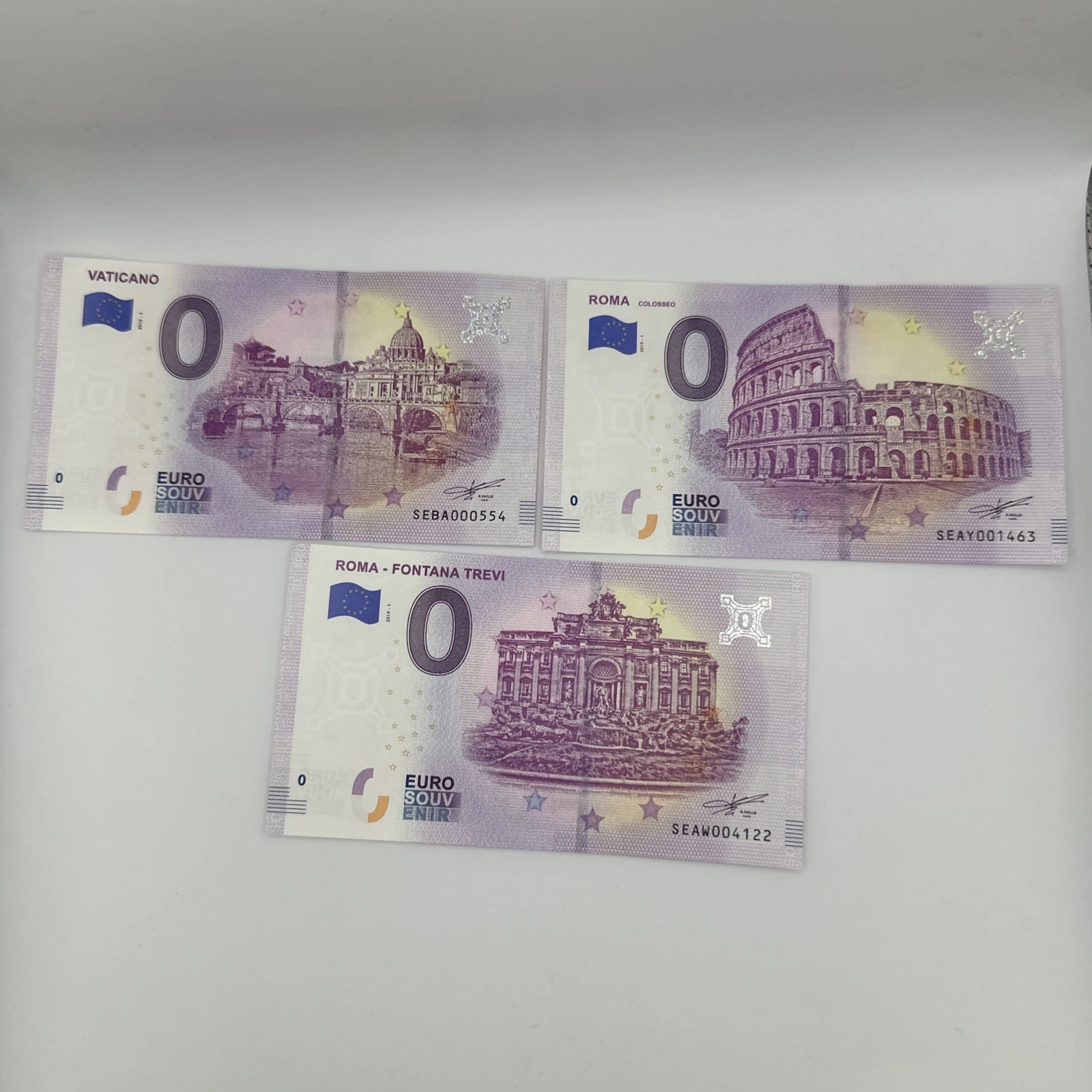 Billet Zéro 0 € Euro Touristique / Souvenir 2019