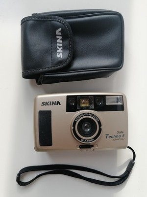 TESTED SKINA techno 5 film camera 35mm Point Shoot japan auto focus vintage