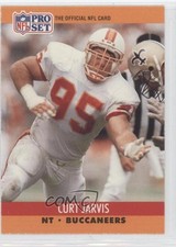 1990 Pro Set Curt Jarvis (The Official NFL Card on Front) #657 Rookie RC 0i0. rookie card picture