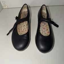 Capezio Mary Jane Tap Shoes 3800 Black Leather Size 7 M Adjustable Buckle