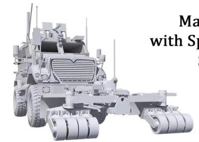 NEW 3D Printing Model 1/72 American M1235 A1 Anti-Ambush Vehicle Model Unpainted