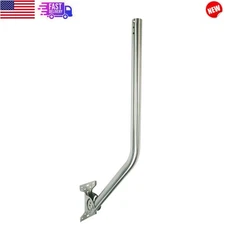Stainless Steel Antenna Mount Bracket, J-Pipe Arm for Wall, Eave/ Roof Mounting