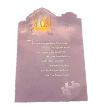 Dayspring Religious Christmas Card "Twas the night before Christmas..." 19 Cards