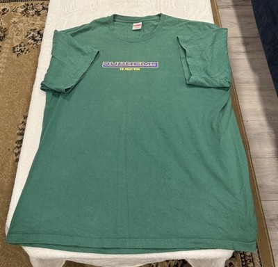 Supreme Green  New York, NY  Logo T-Shirt XL Made in USA Pre-Shrunk Cotton
