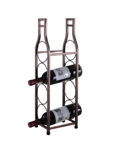 Kings Brand Möbel - Arbeitsplatte Metall Weinregal Aufbewahrung Halter, gebürstetes Kupfer - Bild 2 von 3