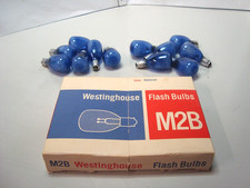 Westinghouse Flashbulbs, M2B, Full Box of 12 bulbs, Original Box 1350c 