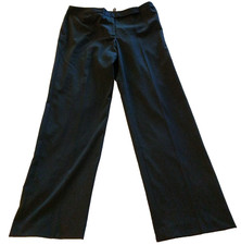 Pantalones de vestir para mujer ANNE KLEIN negros de pierna ancha 16 usados en excelente estado
