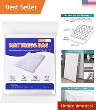 Plastic Mattress Protector Cover - Waterproof and Dust-Proof for Twin/Full Sizes