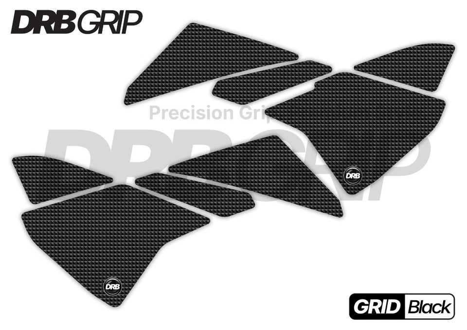 DRB Grip For KTM 390 SMC R (2025~) Tank Grips (GRID/Black) - Image 2 of 2