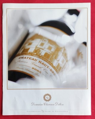 PRESS ADVERTISEMENT: Domaine Wine CLARENCE DILLON le Château Haut Brion 2010