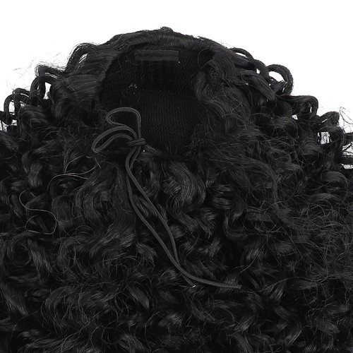 Long Black Curly Wave Drawstring Ponytail Extension Prevent Tangling Synthet UEE - Picture 11 of 23